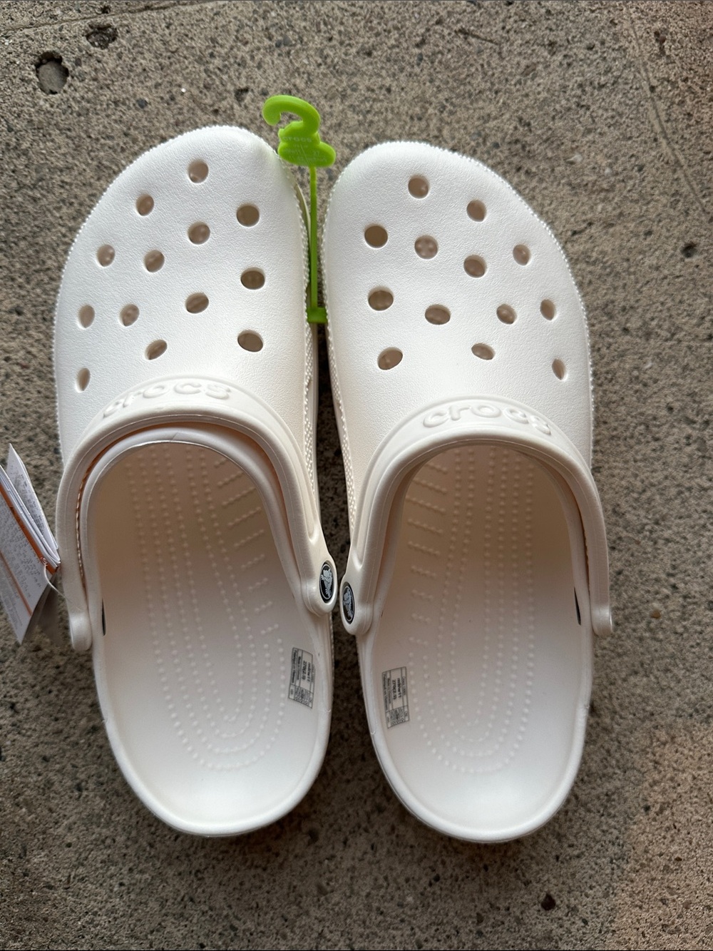 CROCS adults Classic Clog in White men 9, women 11